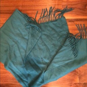 Turquoise cashmere scarf